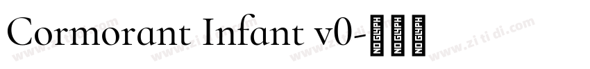 Cormorant Infant v0字体转换
